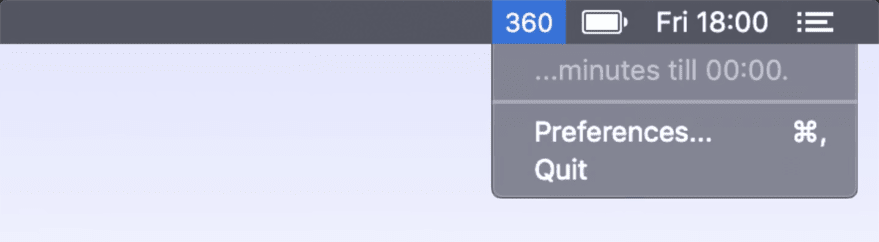 Screenshot from the 1440 application